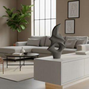 Arte em cerâmica moderna e elegante para decoração de sala de estar