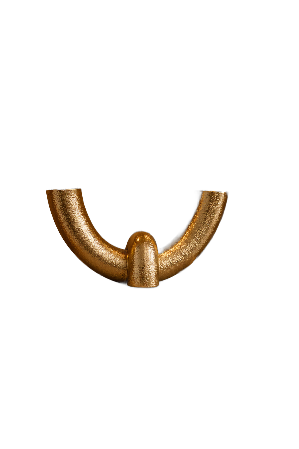 Escultura Decorativa Dourada em Poliresina | Adorno Moderno para Estante, Aparador e Sala 9,4x18,6