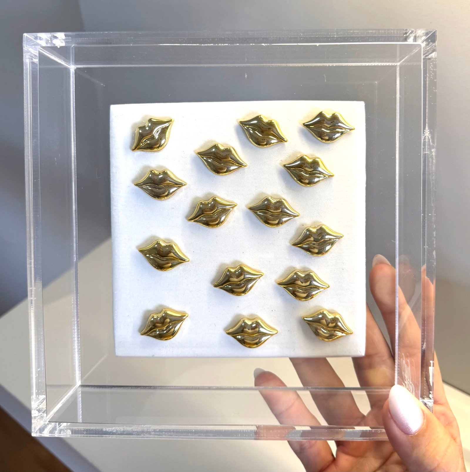 Caixa de Acrílico Boquinhas | Arte Contemporânea