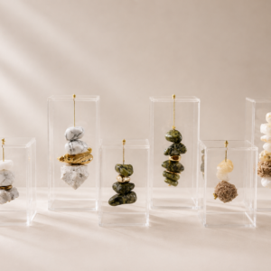 Caixas de Acrílico com Pedras Naturais