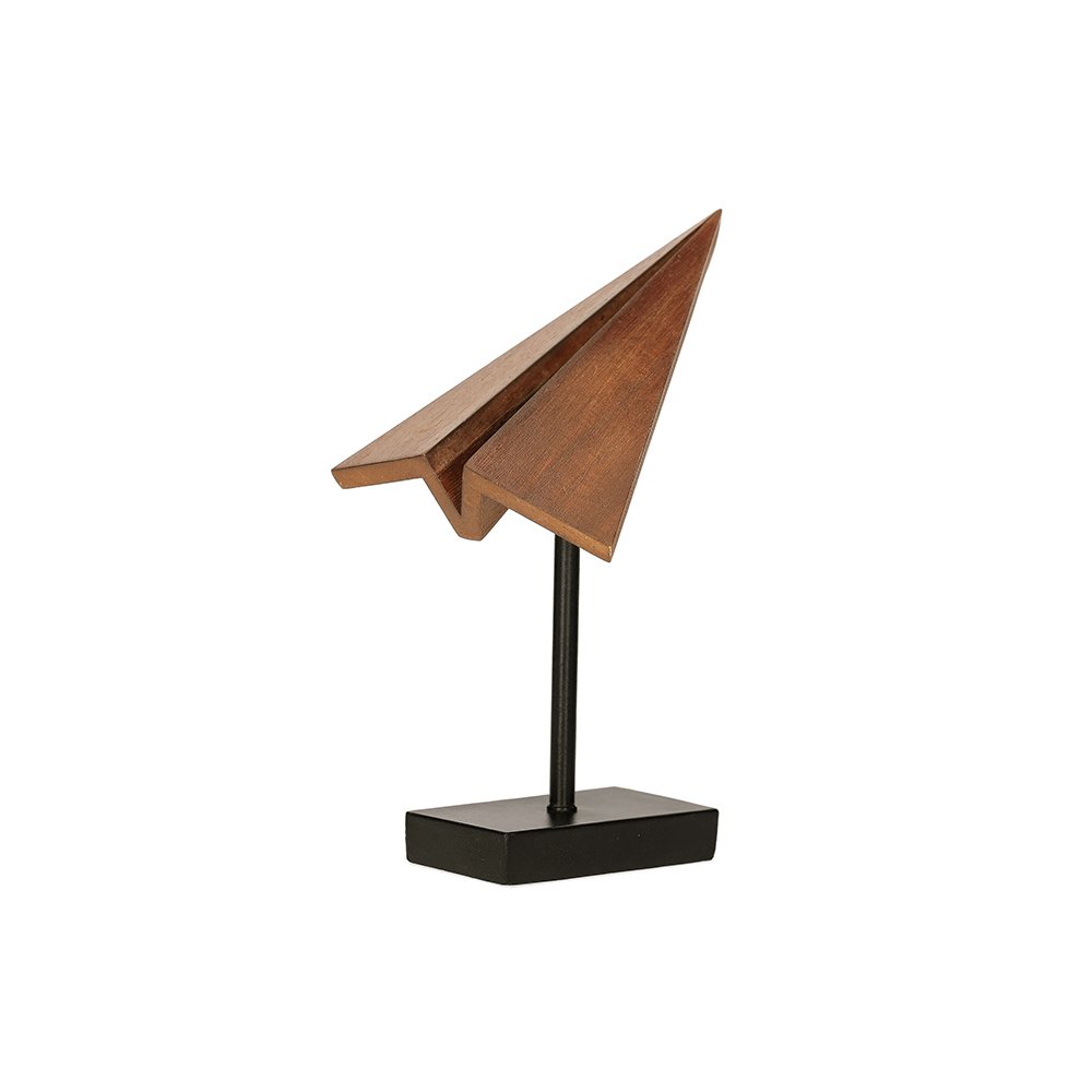ESCULTURA AVIAO EM MADEIRA - Imagem 2