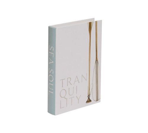 Caixa Livro Decorativo Tranquility & Sea Soul – Conjunto com 2 Peças em MDF e Canvas - Imagem 4