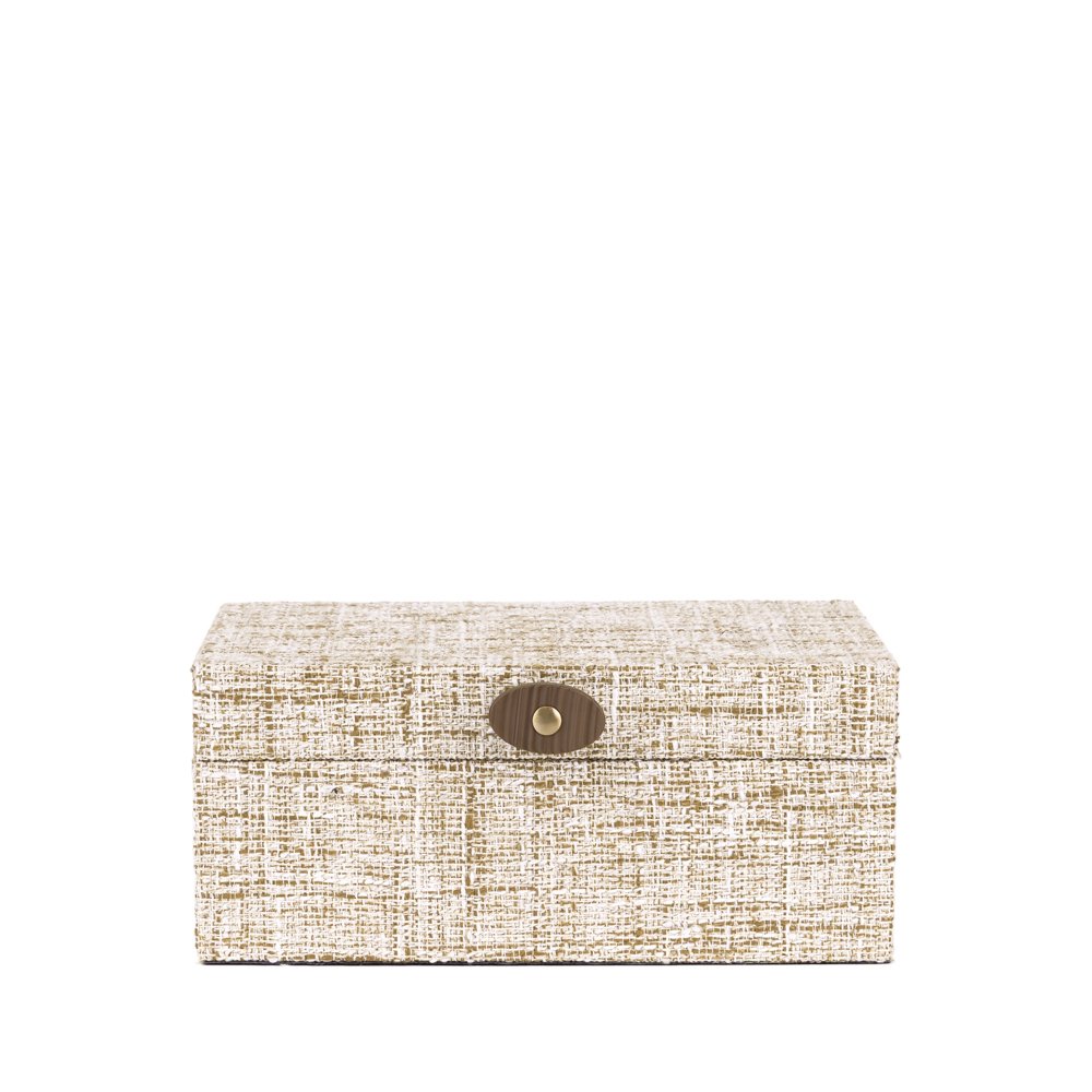 Kit Caixas Organizadoras em MDF Revestidas em Linho – 2 Peças Decorativas - Imagem 2