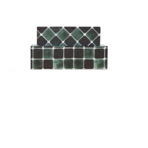 Kit Caixas Decorativas em MDF Revestidas em Canvas Verde – 2 Peças