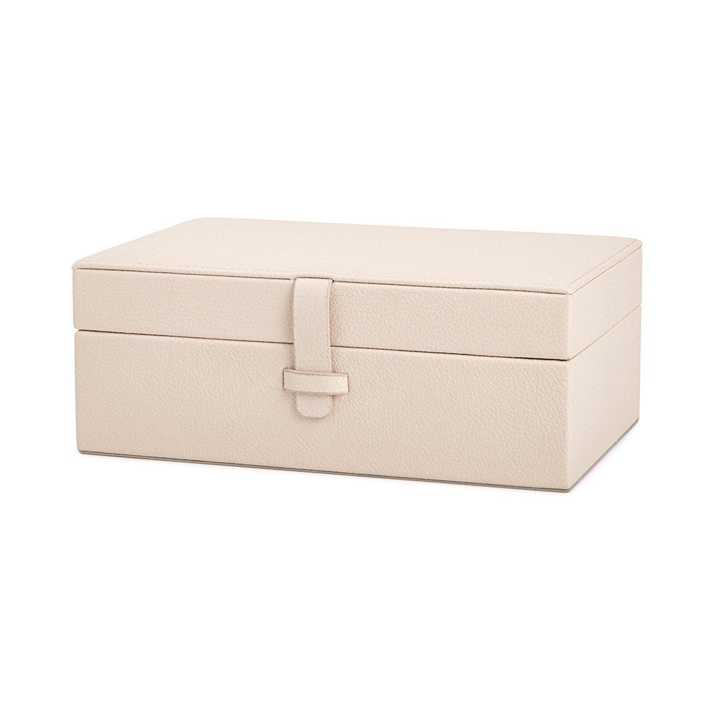 Kit Caixas Decorativas em MDF Revestidas em PU Off White – 2 Peças - Imagem 2