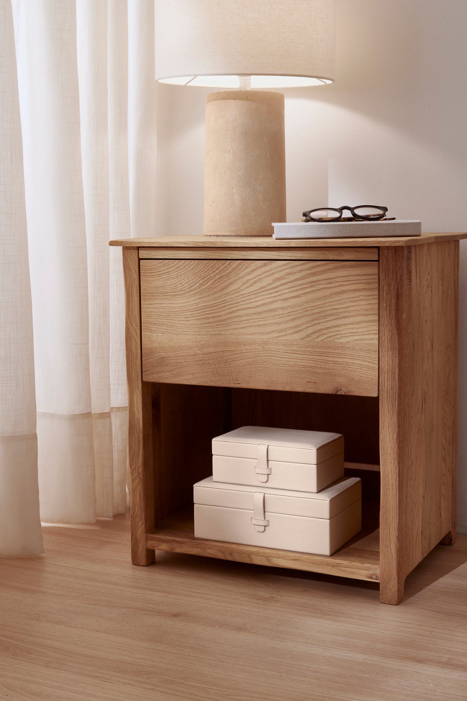 Kit Caixas Decorativas em MDF Revestidas em PU Off White – 2 Peças - Imagem 5